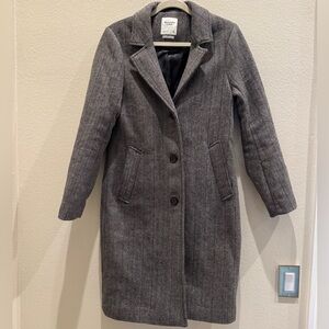 Abercrombie & Fitch Herringbone Coat